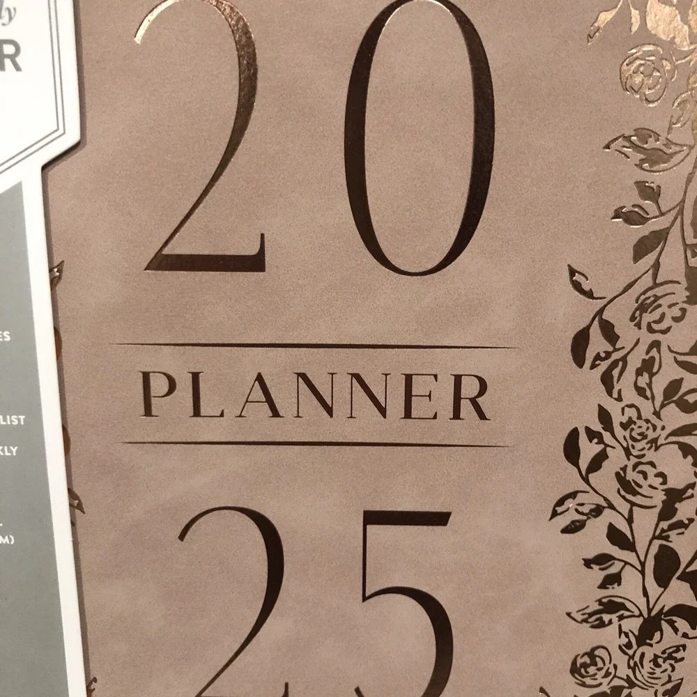 Eccolo 12 Month 2025 Large Planner Weekly Monthly Pink NEW
